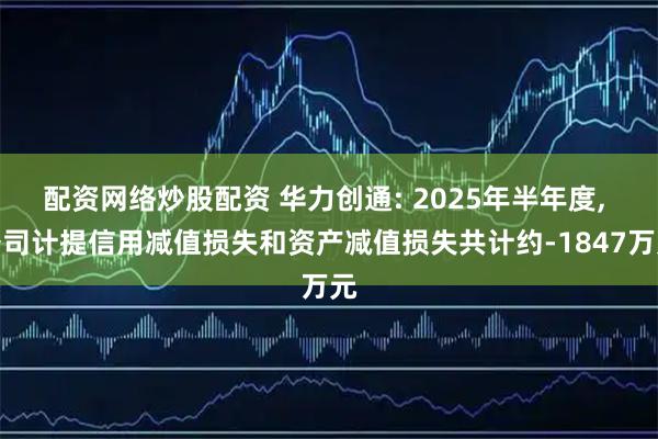 配资网络炒股配资 华力创通: 2025年半年度, 公司计提信用减值损失和资产减值损失共计约-1847万元